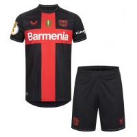 Bayer Leverkusen Alejandro Grimaldo #20 Replica Home Minikit 2023-24 Short Sleeve (+ pants)